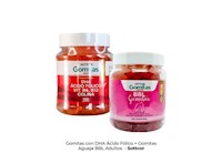 GOMITAS CON DHA ÁCIDO FÓLICO + GOMITAS AGUAJE BBL ADULTOS